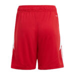 Sort Adidas TIRO 24 COPII JR, confectionat din 100% poliester, rosu